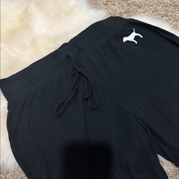 PINK Victoria's Secret Women’s Black Lounge Pants Joggers Size S - Picture 4 of 6